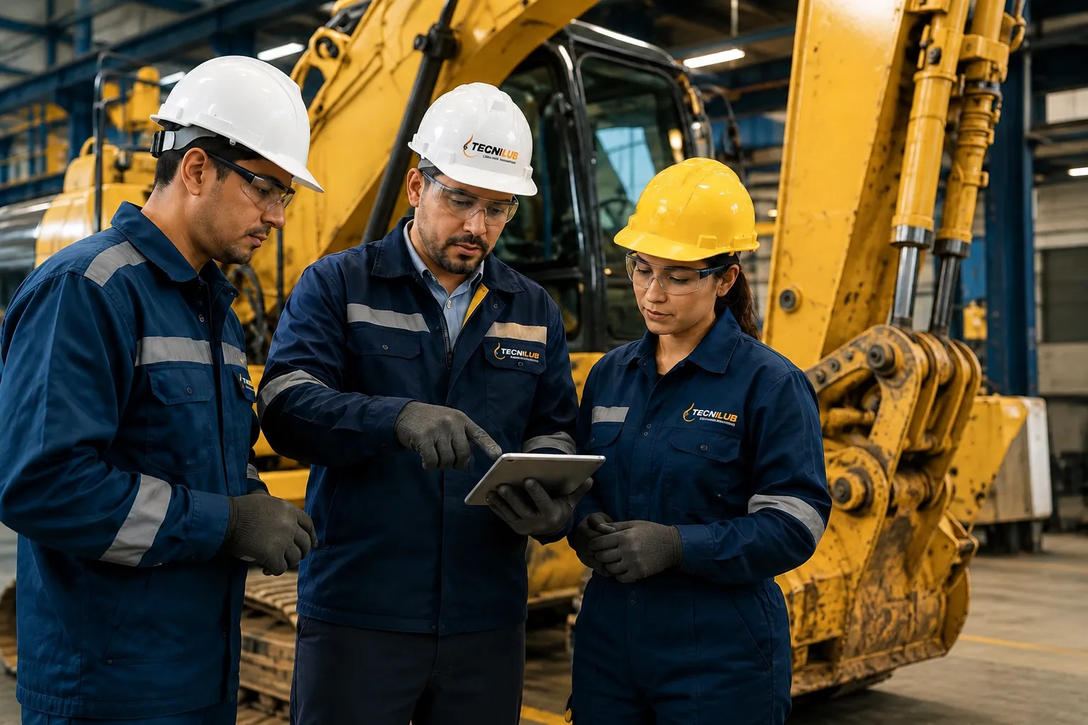 Equipo técnico de TECNILUB en campo